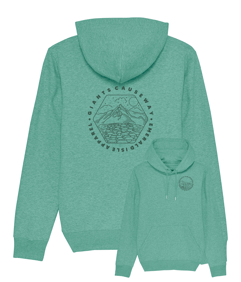 Heather Green Giants Causeway Pullover Pouch Hoodie