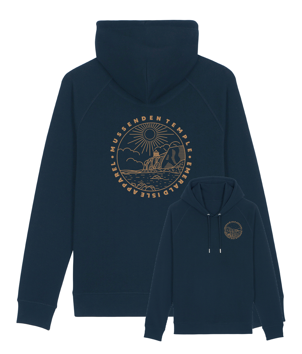 Navy Mussenden Temple Pullover Side Pocket Hoodie