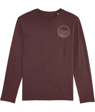 Load image into Gallery viewer, Burgundy Silent Valley Shuffler Long Sleeve T-Shirt
