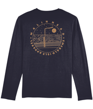 Load image into Gallery viewer, Navy Malin Head Shuffler Long Sleeve T-Shirt
