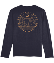Load image into Gallery viewer, Navy Carrick-A-Rede Shuffler Long Sleeve T-Shirt
