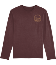 Load image into Gallery viewer, Burgundy Carrick-A-Rede Shuffler Long Sleeve T-Shirt
