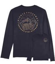 Load image into Gallery viewer, Navy Giants Causeway Shuffler Long Sleeve T-Shirt
